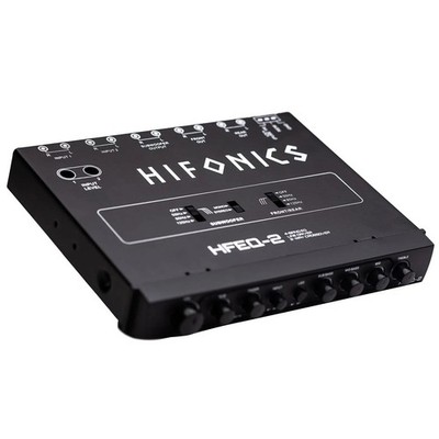 Hifonics HFEQ-2 4-Band Equalizer 9V Line Driver Multiple-Source Signal Processor