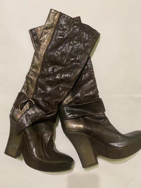 Women Vic Matie Boots Brown Leather 36.5