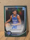2025-26 Bowman Basketball Jase Richardson Auto Green Reptile 40/99. BCA-JR