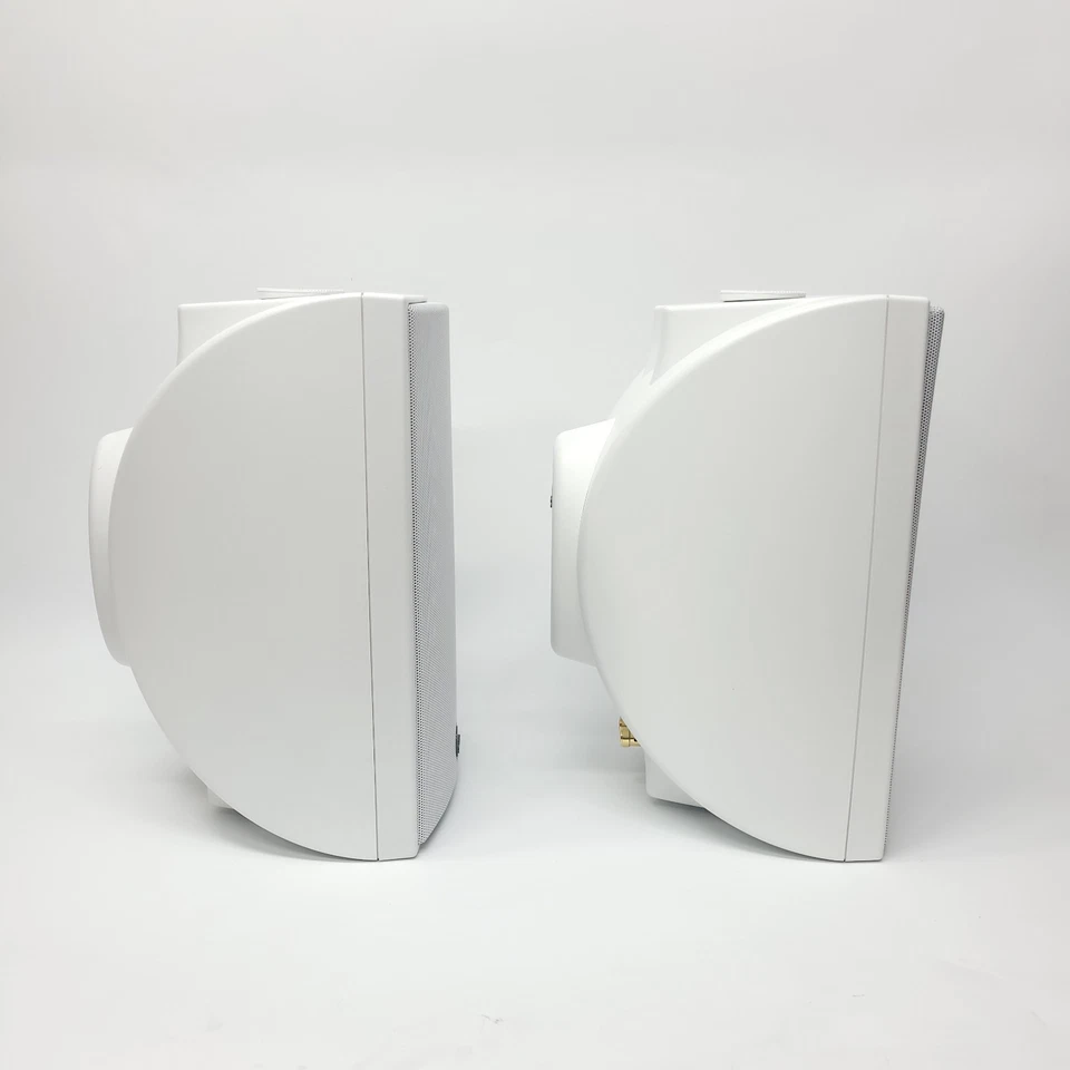 Altavoces exteriores Athena AS-06W de 2 vías para todo clima blancos de 2 vías, 125 vatios 8 ohmios Foto 4 de 4