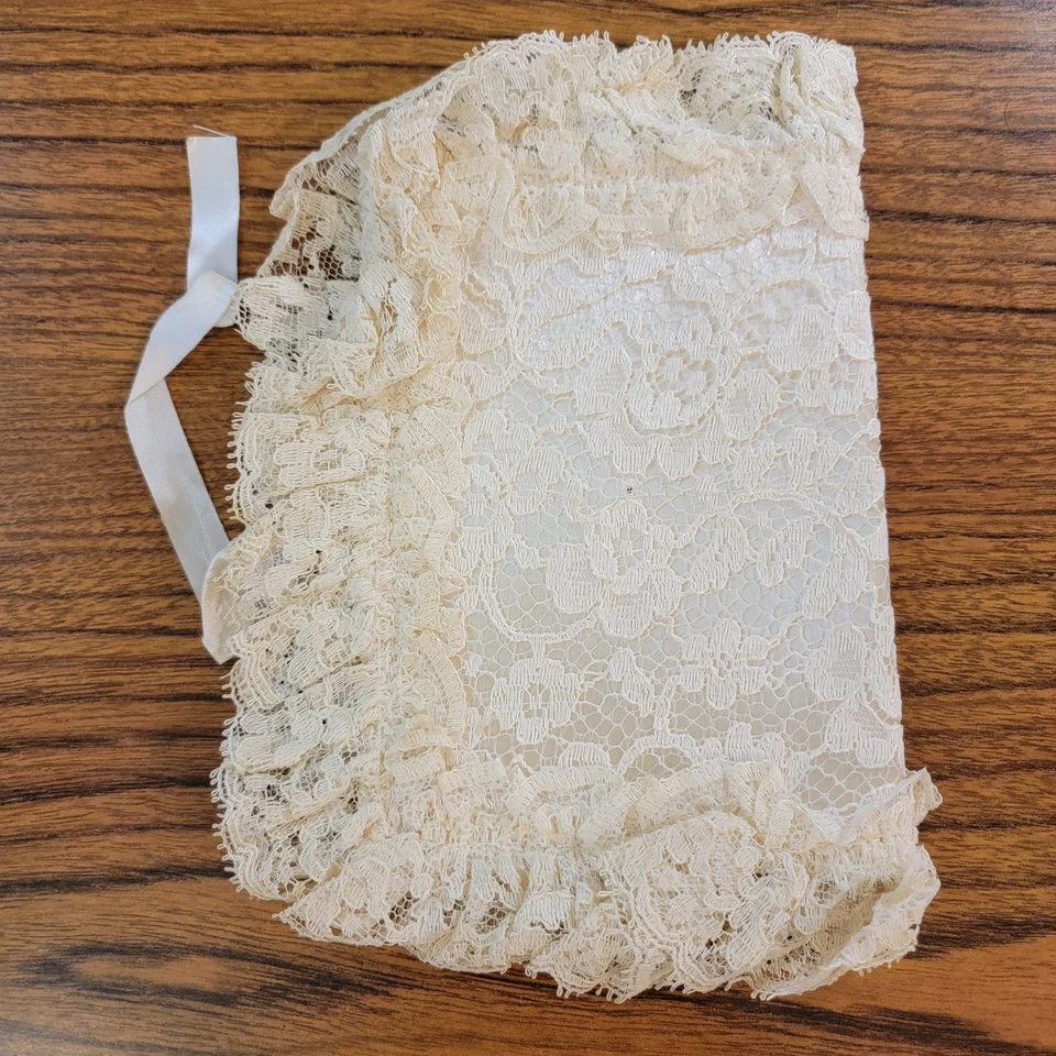 Novia victoriana - Muñequera antigua de encaje raro - Portatarjetas de boda Foto 2 de 4