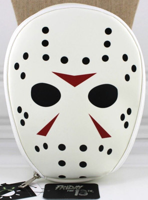 Friday The 13th Makeup Bag Jason Mask Glow In The Dark Zippered Bioworld New