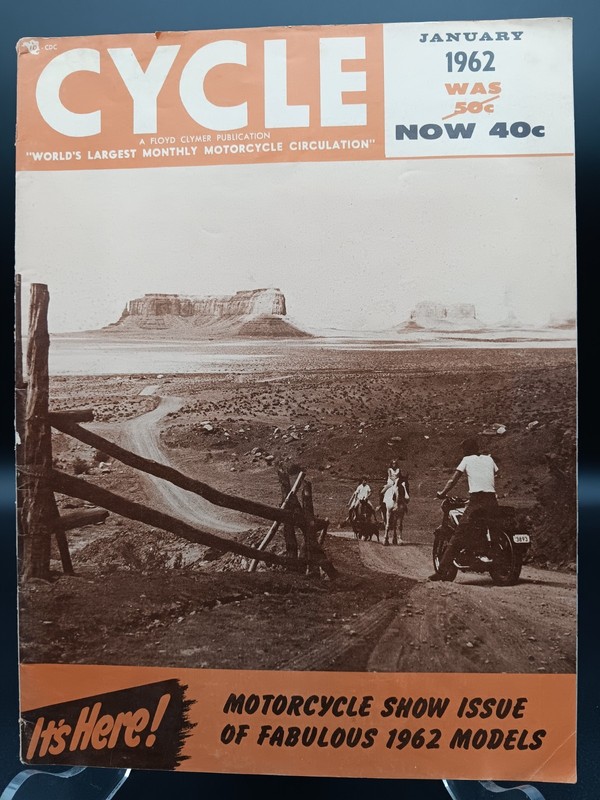 CYCLE MAGAZINE January 1962 Classic Motorcyclist Historic Scrambler Road Racer