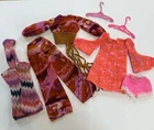 Vintage Barbie MOD Dress & Undies #1113 Talking PJ & #1155 Live Action Outfit