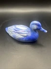 FENTON -  VINTAGE  BLUE SLAG IRIDIZED DUCK - STUNNING - WOW!!