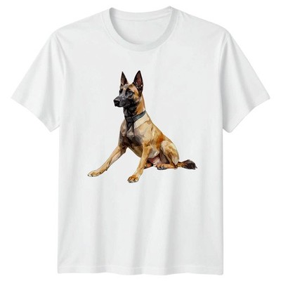 Belgischer Malinois T-Shirt Arbeitshund Hund Geschenk für Sie und Ihn