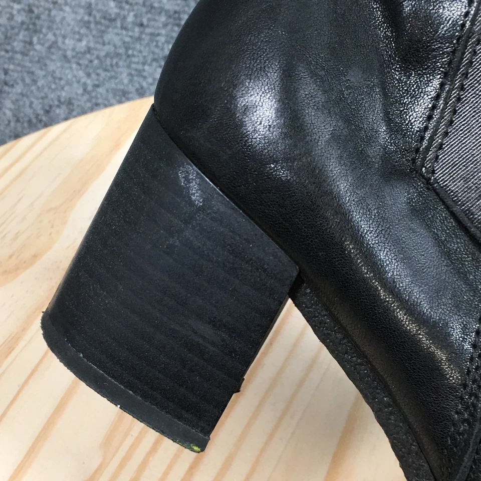 Botas Gabor para mujer EE. UU. 7,5 UK 5 botín negro cremallera lateral informal tacones bloque Foto 4 de 4