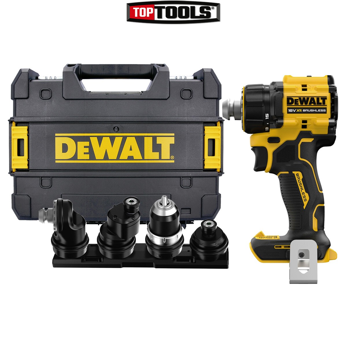 DeWalt DCD803NT 18V XR Cordless Brushless Multi-Head Drill Driver With Case