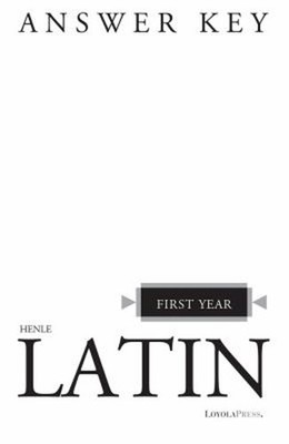 Henle Latin First Year Answer Key Paperback Robert J. Henle