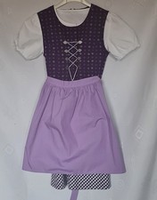 DRESS VINTAGE TRACHTEN OKTOBERFEST DIRNDL TYROL COTTON BLEND GIRLS SET US8 EU128