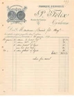Invoice AM19959 Toulouse 1892 P Félix Axle Factory