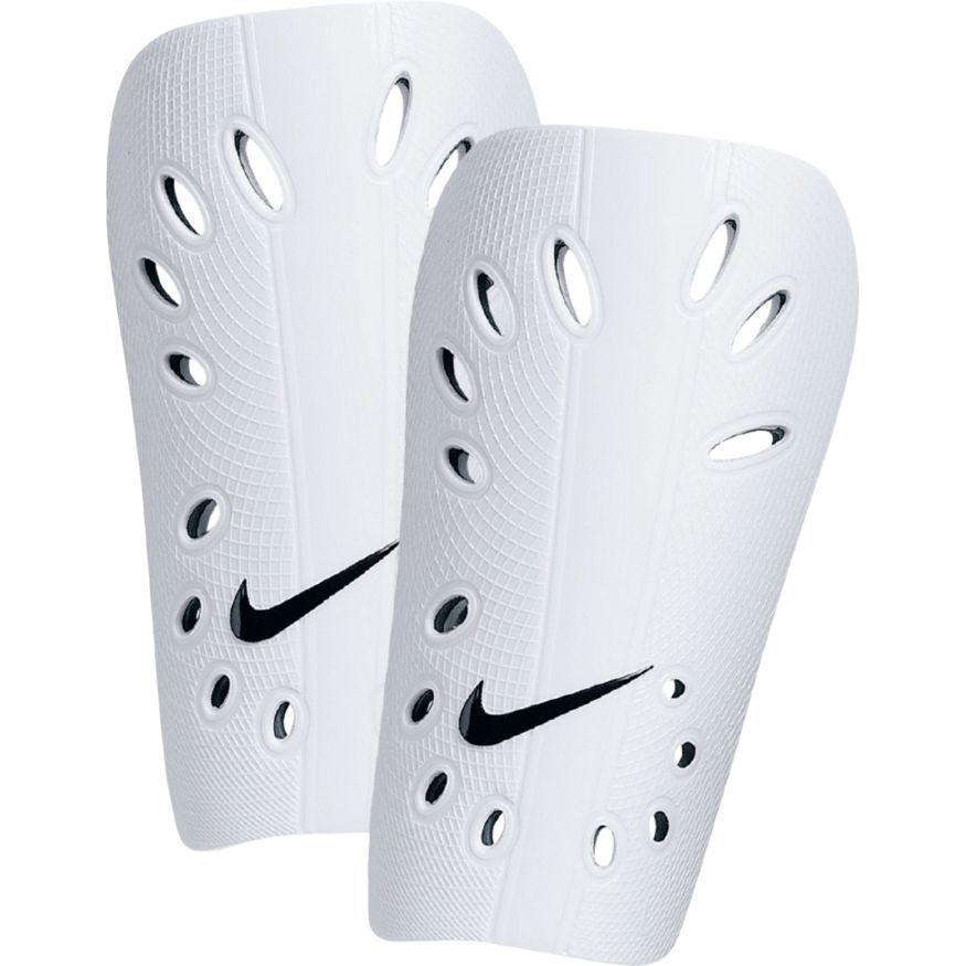 Nike J Shin Guard - Medium Size, White for Youth Soccer Protection