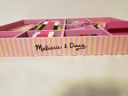 Melissa & Doug Magnetic Wooden Dolls Abby & Emma Dress-Up Dolls w/Box - Picture 7 of 7