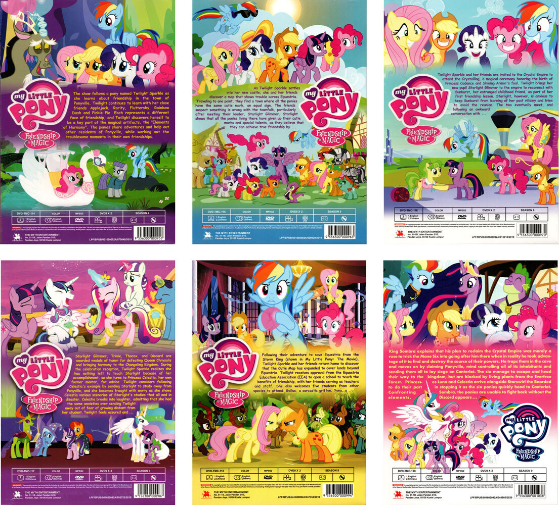 MY LITTLE PONY (FRIENDSHIP IS MAGIC) SEASON 4-9 DVD ENGLISH