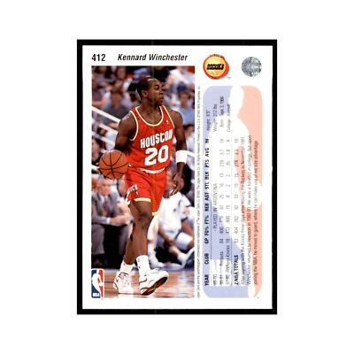 1992 Upper Deck Kennard Winchester Basketball Cards #412 | eBay