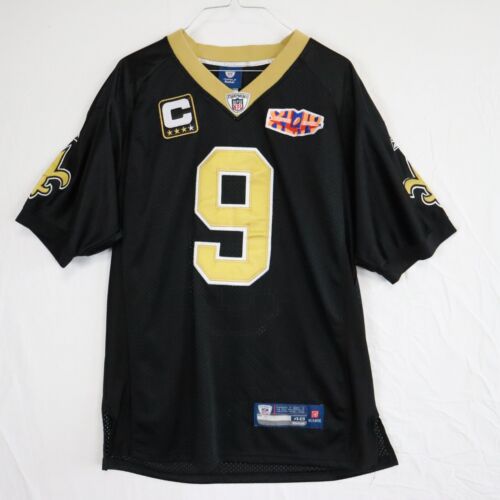 Camiseta deportiva de los New Orleans Saints Drew Brees #9 para hombre 48 Reebok OnField Super Bowl XLIV - Imagen 1 de 10