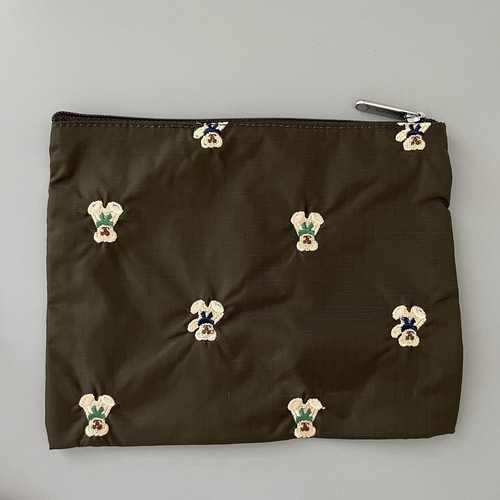 Lesportsac Bear Embroidery 1zipper Pouch NWOT - Picture 2 of 3