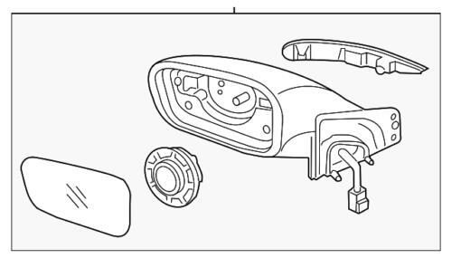 Conjunto de espejo para Hyundai (N/P 87620-C2520)