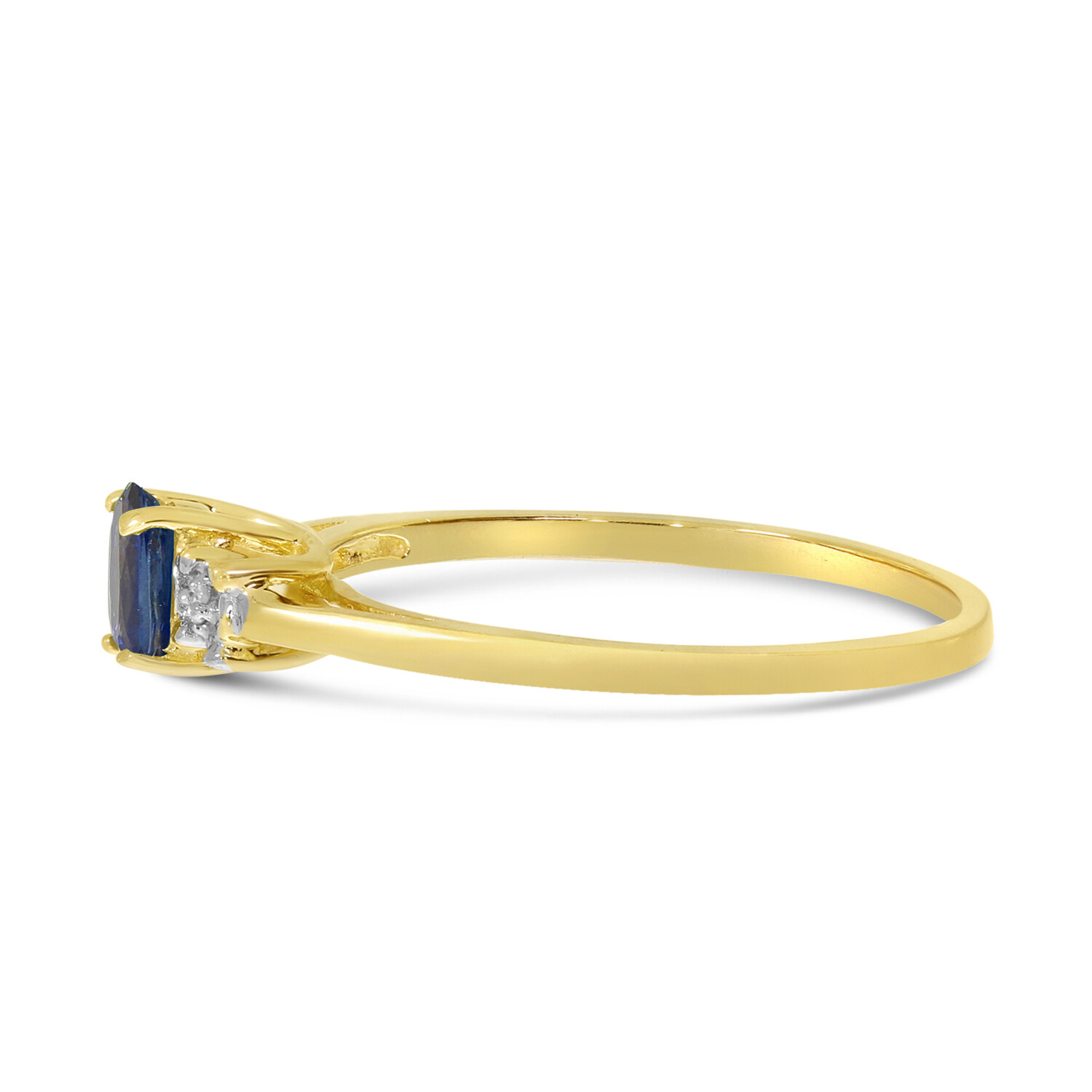 Bague Vintage Or Jaune 14k - Saphir Changeant Rose 3.06ct - Diamants - Taille 6
