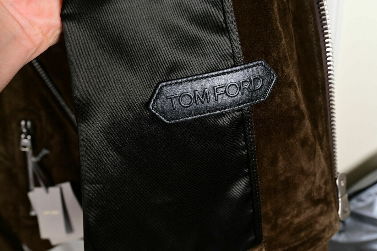 Tom ford Icon suede Jacket Brown Biker Motocycle size IT 44 Tom ford Icon suede Jacket Brown Biker Motocycle size IT 44