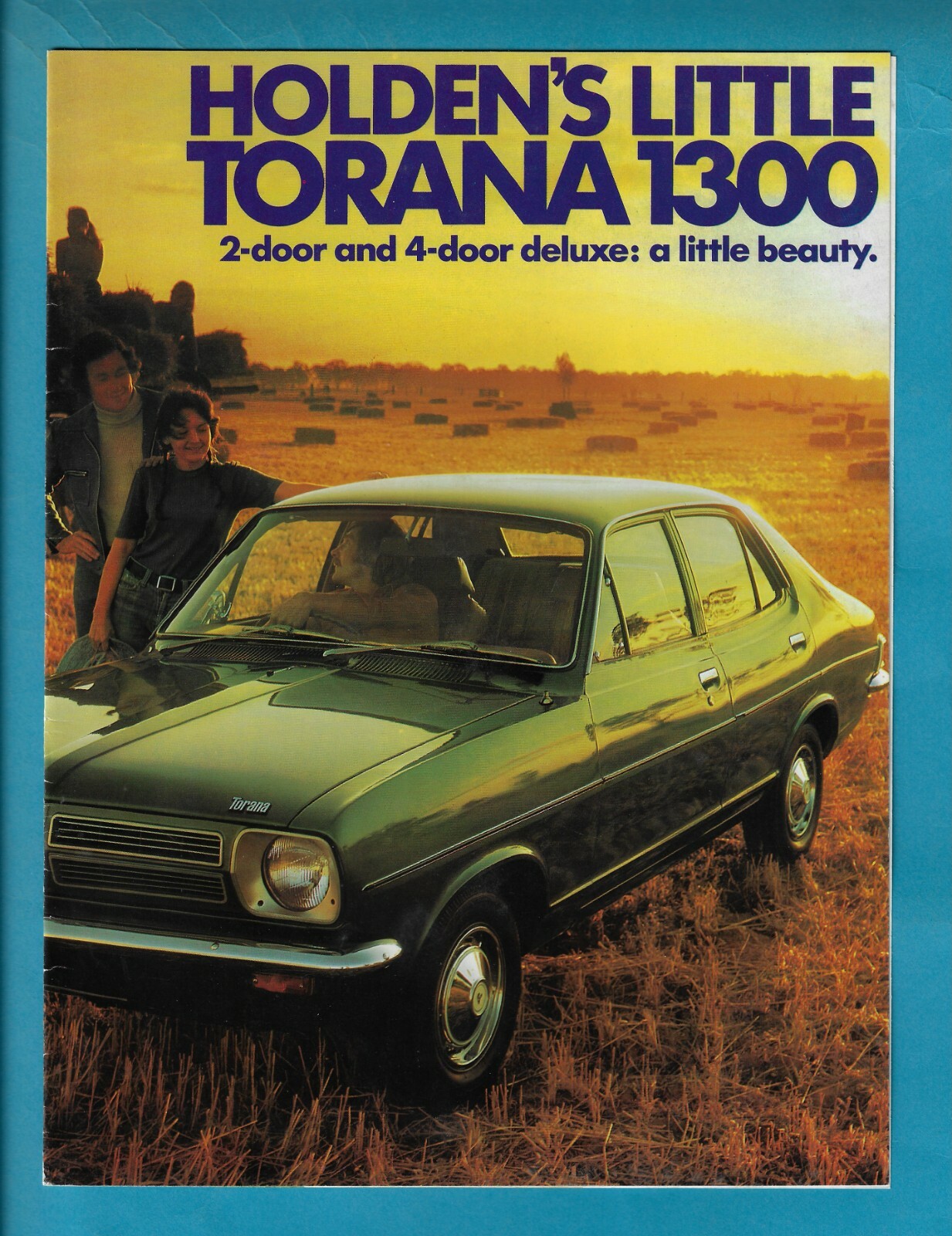 Vintage 1974 Holden Torana 1300 Deluxe 2-Door & 4-Door 4-Page Brochure  