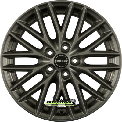Borbet BS5 metal grey 7x16 ET50 - LK5/112 ML72.5 Felge Alu