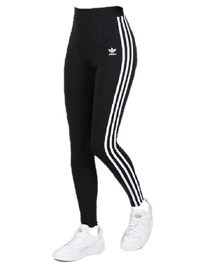 adidas Leggings Tights Originals schwarz GN4504 Sporthose Fitness 3 Streifen - Bild 1 von 3