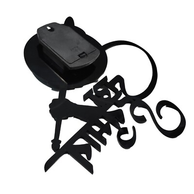 Wall Clock JAI HANUMAN Text 12  Premium PlexiGlass Glossy Black Color for Home