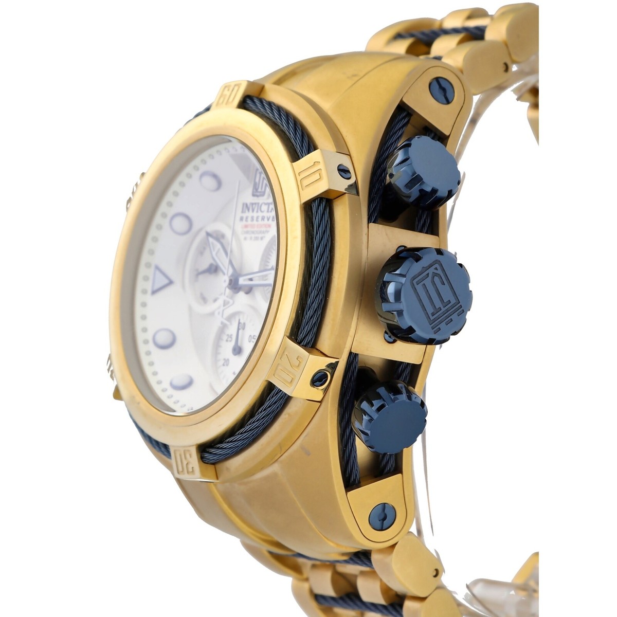 Invicta 14426 Men's Jason Taylor Reserve Blue Cable Wire Bezel