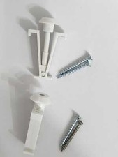 2 Funghetti e 4 viti per porta a soffietto in pvc marca PINTO srl Bianco