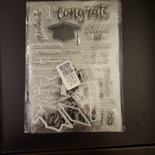 NEW Clear Graduation stamps 35 with dies 7 