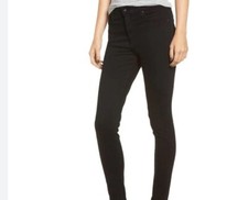 Image of NWT - AG Adriano Goldschmied THE MIDDI Mid Rise Legging Jeans Black Sz 29R