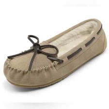 Dream Psirs Faux Suede Moccasin Slippers women  s size 11
