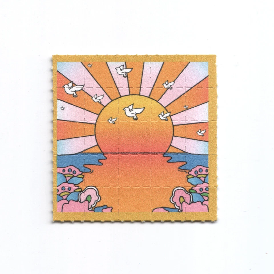 3x Blotter Art Set 1, LSD Print Vintage, 5x5cm - Bild 4 von 4