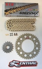 DID Gold 520 Pitch Chain & Renthal Sprocket Kit Yamaha YZF R1 98-14 Race Track