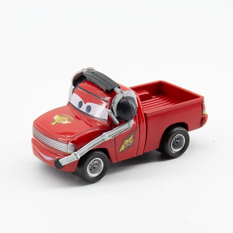 3-Pack Mattel Disney Pixar Cars King Sheriff Chick Hicks 1:55 Diecast Toy Loose - image 3 of 4