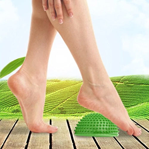 PVC Semi-Circular Durian Ball Inflatable Half Yoga Balls Massage Point Fitball E - Image 4 of 4