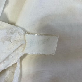 Vintage Kayser Full Slip White Lace Lined Top Slip Sz 32 Adjustable Straps