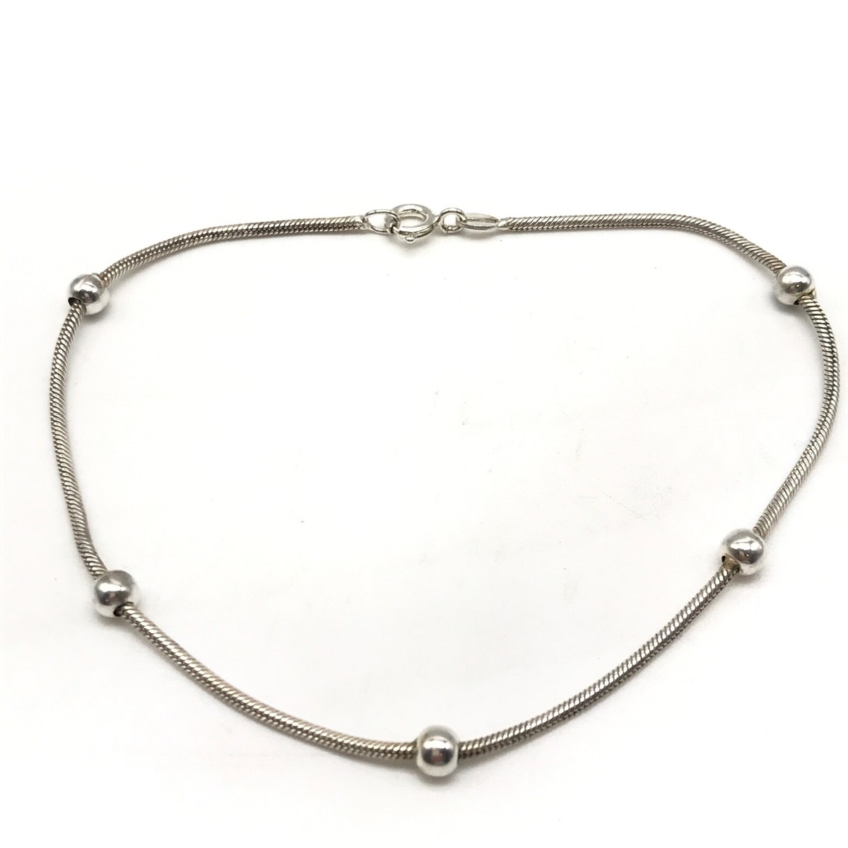 アクセサリー Vintage Silver Ball Chain Bracelet 925 Vintage Silver Ball Chain Bracelet 925