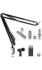 Microphone Boom Arm Desk Mount for Wave/Blue Yeti/Hyperx Quadcast/SM7B/SM58/M...