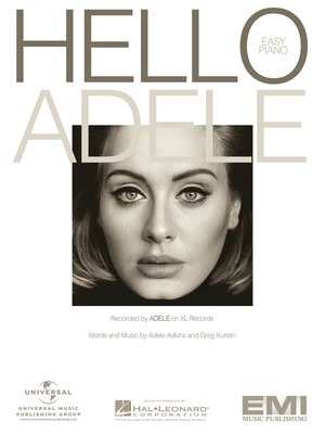 Hello 2015 Hit Song by Adele for Easy Piano Vocal Pop Sheet Music Chords Lyrics