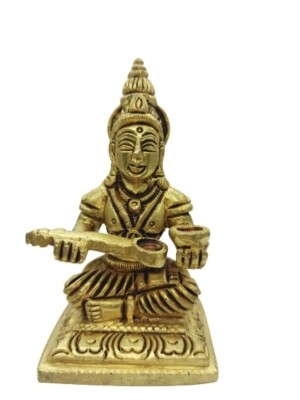 Annapurna Devi Brass Handicraft Statue Home Worship Item 3.81 Cm Idol Hindu Lord