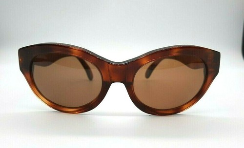 Benetton Gafas Sol Rectangular Gato Mujer Marrón Cara Pequeño eBay