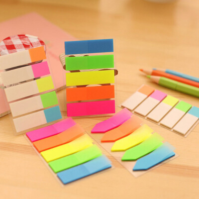 Adhesive Index Category Sticker Label Sticky Note Bookmark Divider (Half Color) 