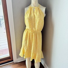 Gibson yellow sleeveless dress size medium