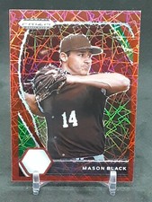 MASON BLACK 2021 PRIZM DRAFT RED VELOCITY GIANTS
