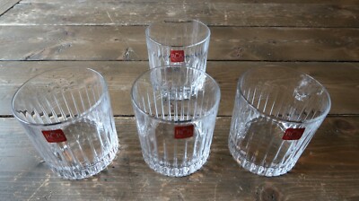 Set of 4 NEW RCR Crystal Timeless Lowball Tumblers