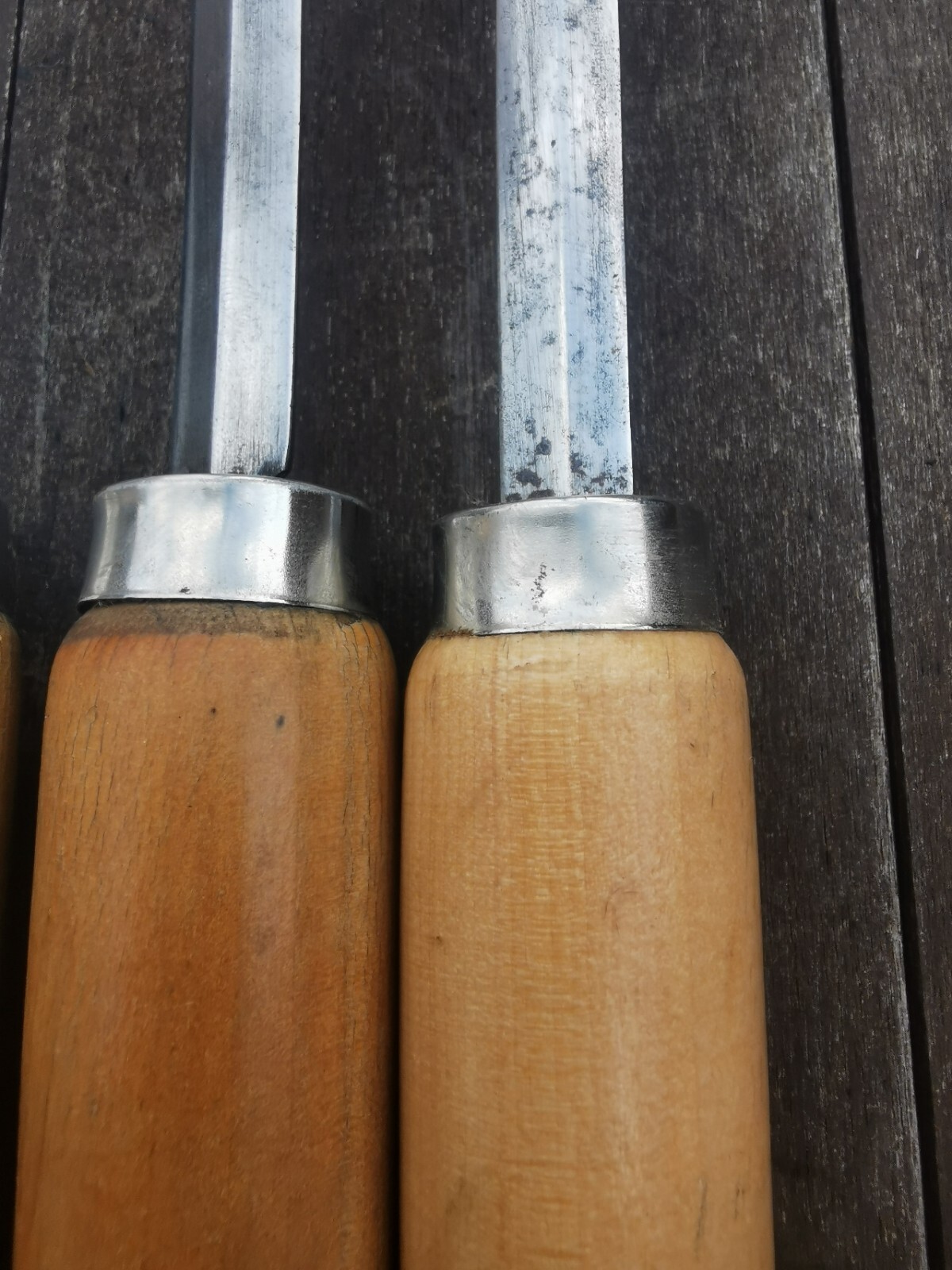 Wood Turning Chisels 8 Preowend Cleaned Wood Chisels eBay