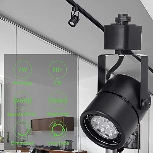 12 Pack LED Track Light Heads 7W H Type Track Lighting Heads for