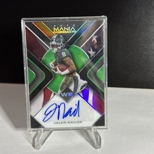 JALEN NAILOR #8/25 AUTO FOOTBALL WILD CARD AUTO MANIA AMERICAN 2022